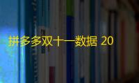 拼多多双十一数据 2022年双十一落幕 电商平台用户数据表现如何